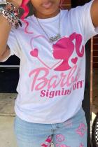 Fashion Solid Color Print T Shirt GXJL-40087