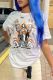 Casual Loose Print T Shirt GXJL-10011