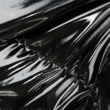 Solid PU Leather Stand-up Collar Cotton Jacket GSZM-A20666T