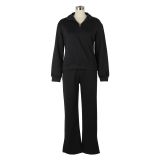 Padded Thickened Sports Loose Sweatshirt 2 Piece Set AIL-258