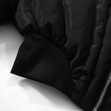Solid Color Casual Lapel Zipper Jacket Cotton Jacket GSZM-Y23TP407