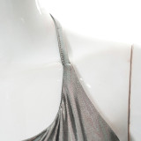 Sexy Tie Up Backless Irregular Halter Vest GSZM-D22TP152