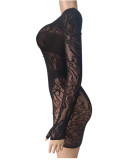 Sexy See Through Hollow Out Tight Romper GYDE-T5032