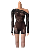 Sexy Erotic Slash Shoulder Long Sleeve Romper GYDE-YDT177