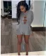 Sexy See Through Hollow Out Tight Romper GYDE-T5032