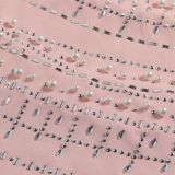 Hot Drill Feather Splicing Peal Mini Dress NY-2922