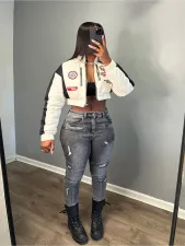 Fashion Holes Tight Pencil Jeans CH-88002