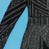 Hot Drill V Neck Tight Jumpsuit NY-9128