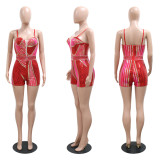 Sexy Sequin Halter Super Short Jumpsuit CYA-900886