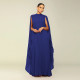 Solid Color Chiffon Pleated Maxi Dress YF-10675