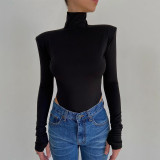 Backless High Collar Bodysuit BLG-P093226A