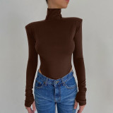 Backless High Collar Bodysuit BLG-P093226A
