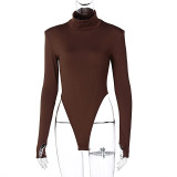 Backless High Collar Bodysuit BLG-P093226A