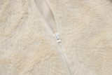 Fashion Cardigan Zipper Hooded Fleece Jacket BLG-C3813845K