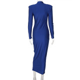 Solid Color Slim Solid Color Maxi Dress BLG-D1B7236K