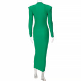 Solid Color Slim Solid Color Maxi Dress BLG-D1B7236K
