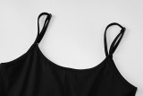 Solid Color U Neck Backless Sling Jumpsuit BLG-P2C11274A