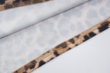 Leopard Print Backless Chain Tie Up Maxi Dress BLG-D1C7287A