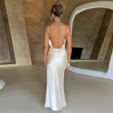 Sexy Backless Slim Split Sling Maxi Dress BLG-D3412611A