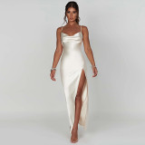 Sexy Backless Slim Split Sling Maxi Dress BLG-D3412611A