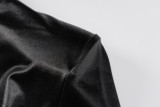 Slim Pleated Long Sleeve Midi Dress BLG-D0A3441K