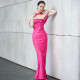 Solid Color Sexy Backless Zipper Tube Tops Dress BLG-D3512742A
