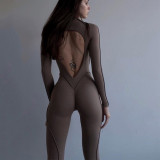 Sexy Backless Zipper Jumpsuit BLG-P1B7184A