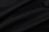 Fashion V-neck Slimming Warp Chest Top BLG-T1C7441K