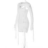 Sexy Backless Hollow Out Bandage Dress BLG-S2910247A