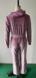 Velvet Coat Pants Two Piece Set GLXF-9837