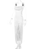 Sexy Backless Slim Split Sling Maxi Dress BLG-D3412611A