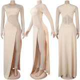 Plus Size Rhinestones Slim Jumpsuit NY-2071