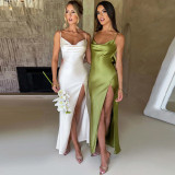 Sexy Backless Slim Split Sling Maxi Dress BLG-D3412611A