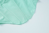 Sexy Sling Crop Tops And Split Skirts Two Piece Set BLG-S3412276A