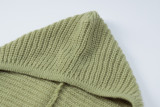 Fashion Hooded Long Sleeve Knit Sweater BLG-T3713479A