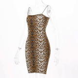 Sexy Print Sling Mini Dress BLG-D981151A