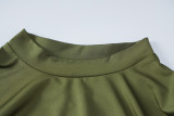 Fashion Holes Long Sleeve Tops And Skirts 2 Piece Set BLG-S279437A