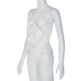 Sexy Hollow Out Backless Lace-Up Top BLG-T2C11321A