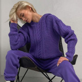 Fashion Hooded Long Sleeve Knit Sweater BLG-T3713479A