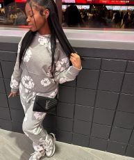 Printed Sweatshirt Sport Casual Suit GMOY-XS0021