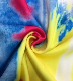 Graffiti Tie-Dye Flared Wide Leg Pants LSD-1818