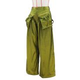 Casual Removable Pockets Wide Leg Pants ZSD-0643