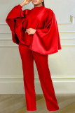 Fashion Long Sleeve Poncho Two Piece Pant Set LS-0402