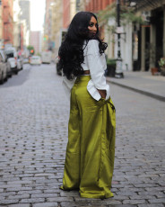 Casual Removable Pockets Wide Leg Pants ZSD-0643