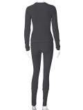 Sport Long Sleeve Pants Slim Two Piece Set BLG-S3914163A