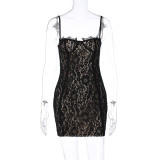 Sexy Slim Backless Sling Mini Dress BLG-D3412476K