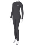 Sport Long Sleeve Pants Slim Two Piece Set BLG-S3914163A