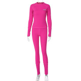 Sport Long Sleeve Pants Slim Two Piece Set BLG-S3914163A