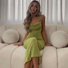 Sexy Sling Backless Slim Maxi Dress BLG-D248399K