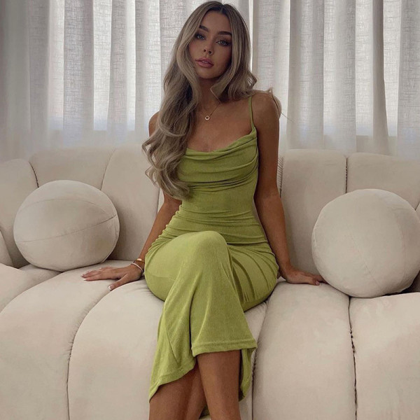 Sexy Sling Backless Slim Maxi Dress BLG-D248399K